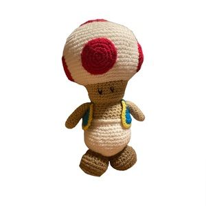 HANDCRAFTED Toad Mario brother crochet